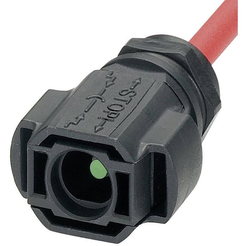 Foto van Phoenix contact pv-ft-cm-c-4-130-rd pv-connector sunclix zwart, rood inhoud: 1 stuk(s)