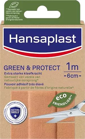 Foto van Hansaplast pleisters green & protect 1m x 6cm