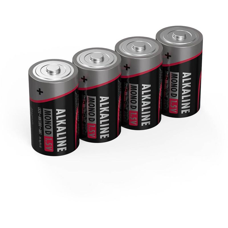 Foto van D batterij (mono) ansmann lr20 red-line alkaline 1.5 v 4 stuk(s)