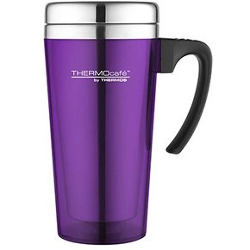 Foto van Thermos soft touch travel mug - 420 ml - paars