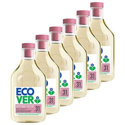Foto van Ecover vloeibaar wasmiddel wol- & fijnwas voordeelverpakking - 6 x 1,43l