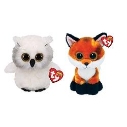 Foto van Ty - knuffel - beanie boo'ss - ausitin owl & fox