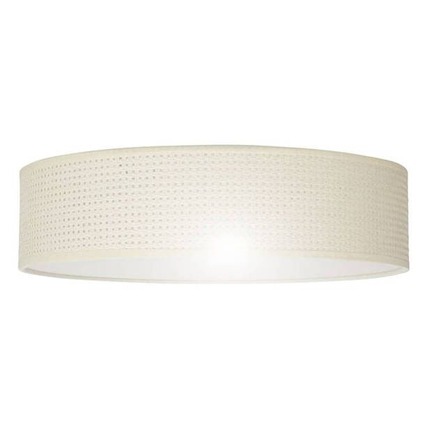 Foto van Smartwares plafondlamp 40x10 cm rattan beige