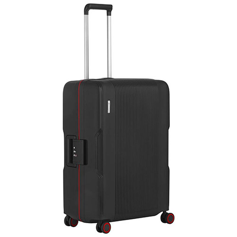 Foto van Carryon protector luxe koffer - trolley 66cm met tsa-klikslot - 4-delige packer set - ultralicht - zwart