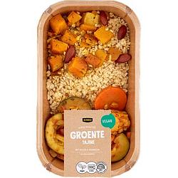 Foto van Jumbo verse maaltijd groente tajine met bulgur & amandelen 450g aanbieding bij jumbo | 2 verpakkingen a 450 gram