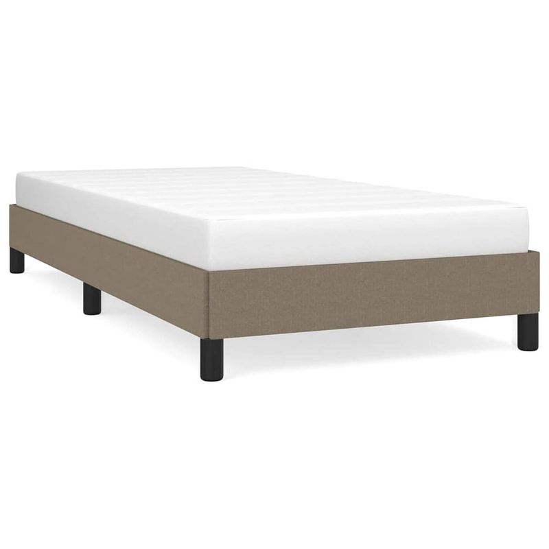 Foto van Vidaxl bedframe stof taupe 90x200 cm