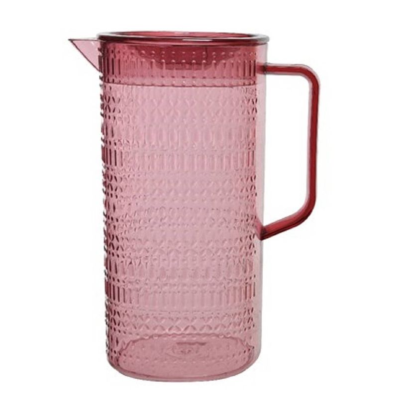 Foto van Schenkkan roze met deksel 1,5 liter - schenkkannen