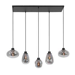 Foto van Moderne hanglamp - steinhauer - glas - modern - e27 - l: 30cm - voor binnen - woonkamer - eetkamer -