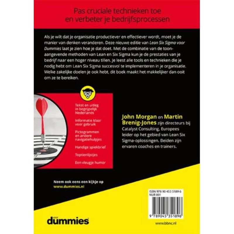 Foto van Lean six sigma voor dummies - voor dummies