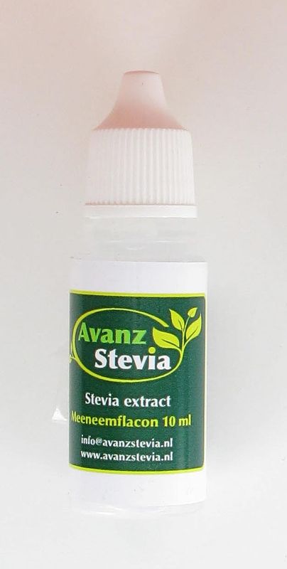 Foto van Avanz stevia extract meeneemflacon 10ml