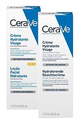 Foto van Cerave combi hydraterende gezichtscrème spf25 en hydraterende gezichtscrème - 2 stuks