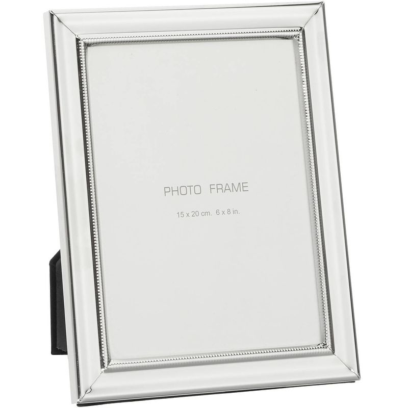 Foto van Luxe zilveren fotolijstje / fotoframe 19 x 24 cm - fotolijsten