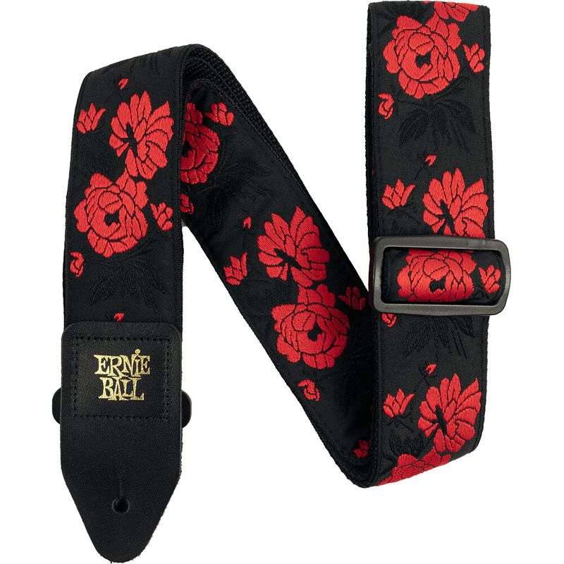 Foto van Ernie ball classic jacquard strap 5335 tango rose gitaarband