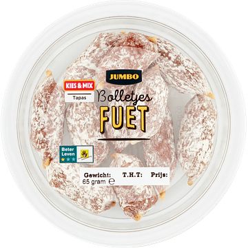 Foto van 3 voor € 6,00 | jumbo mini fuet 65g aanbieding bij jumbo