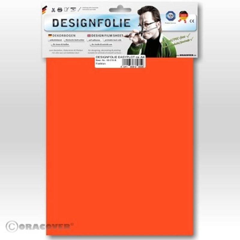 Foto van Oracover 50-064-b designfolie easyplot (l x b) 300 mm x 208 mm rood, oranje