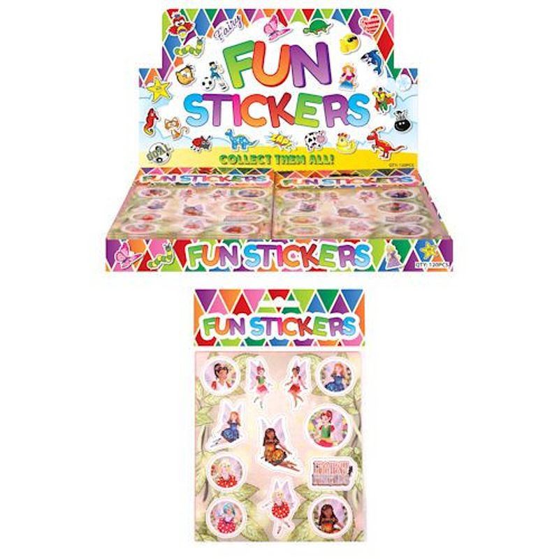 Foto van Uitdeelcadeautjes - fun stickers - model: fairy's in display (120