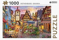 Foto van Rebo legpuzzel 1000 stukjes - rothenburg bavaria - overig (8720387822867)
