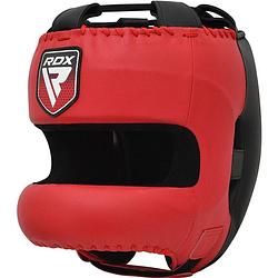 Foto van Rdx sports head guard pro training apex a5 - rood - xl - kunststof