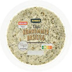 Foto van Jumbo dip komkommer basilico 125 g aanbieding bij jumbo | 3 voor 6.00