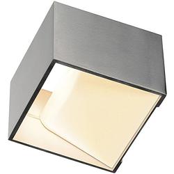 Foto van Slv slv 1000640 led-wandlamp 12 w aluminium, wit