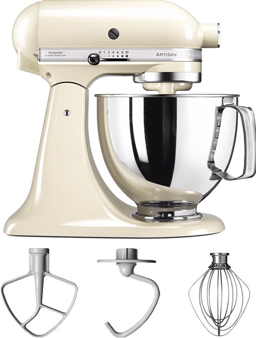 Foto van Kitchenaid artisan mixer 5ksm125 amandelwit