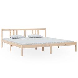 Foto van Vidaxl bedframe massief hout 180x200 cm 6ft super king