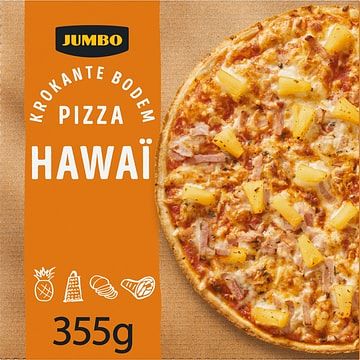 Foto van 3 voor € 6,00 | jumbo pizza hawaii 355g aanbieding bij jumbo