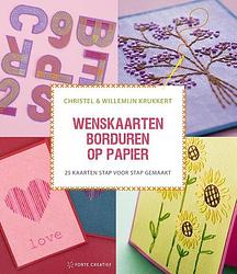Foto van Wenskaarten borduren op papier - christel krukkert, willemijn krukkert - paperback (9789000386574)