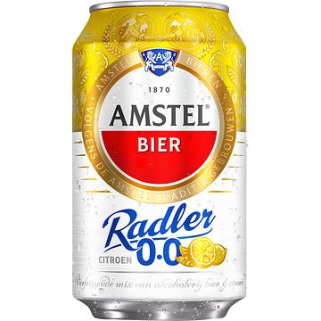 Foto van Amstel radler citroen 0.0 bier blik 330ml bij jumbo