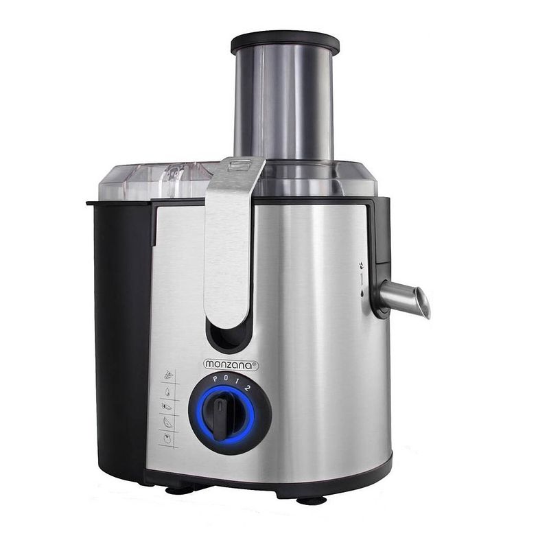 Foto van Deuba juicer voor groenten & fruit 1100w - roestvrij staal - grote vulopening