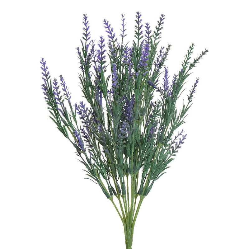 Foto van Lavendel kunstplant - kunststof - paars - 18 x 10 x h43 cm - kunstplanten