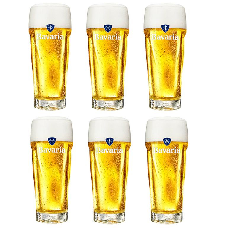 Foto van Bavaria bierglazen 25 cl - 6 stuks