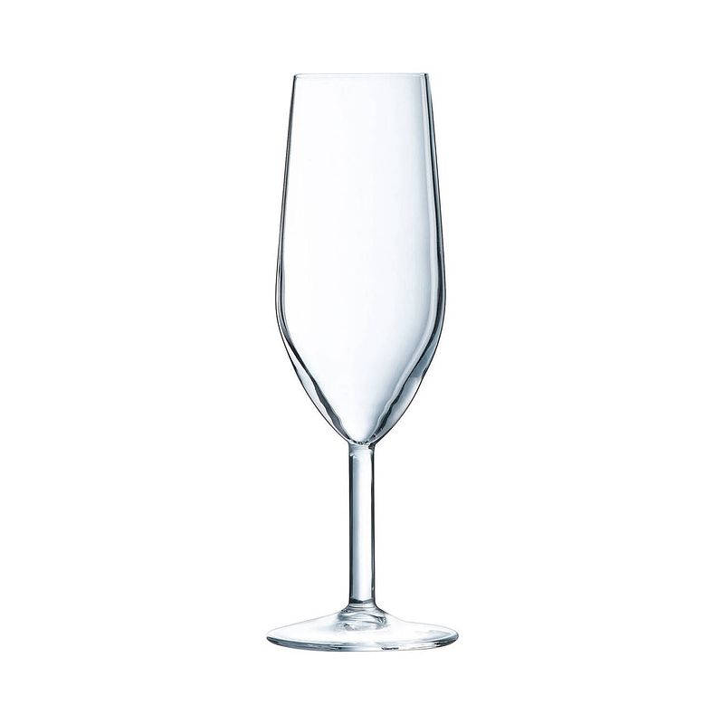 Foto van Set van bekers arcoroc silhouette champagne transparant glas 180 ml (6 stuks)