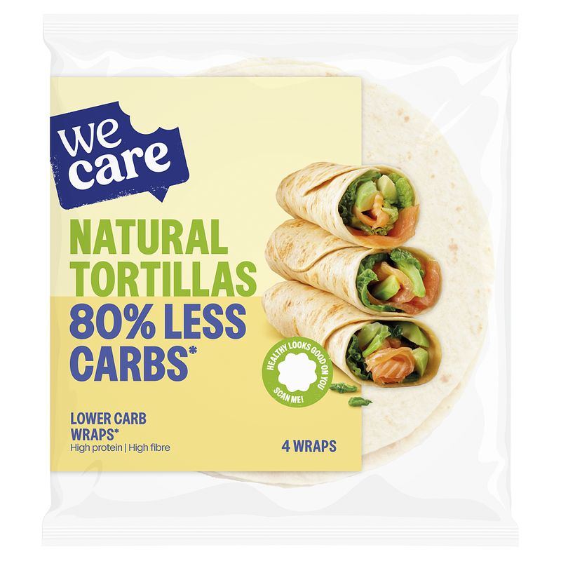 Foto van Wecare low carb natural tortillas