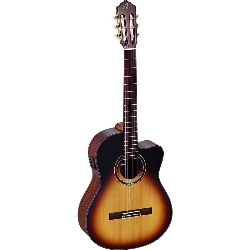 Foto van Ortega feel series rce158sn-tsb tobacco sunburst met gigbag