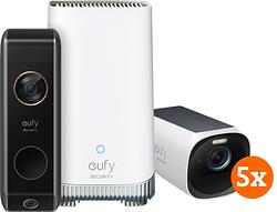 Foto van Eufycam 3 5-pack + video doorbell dual 2 pro