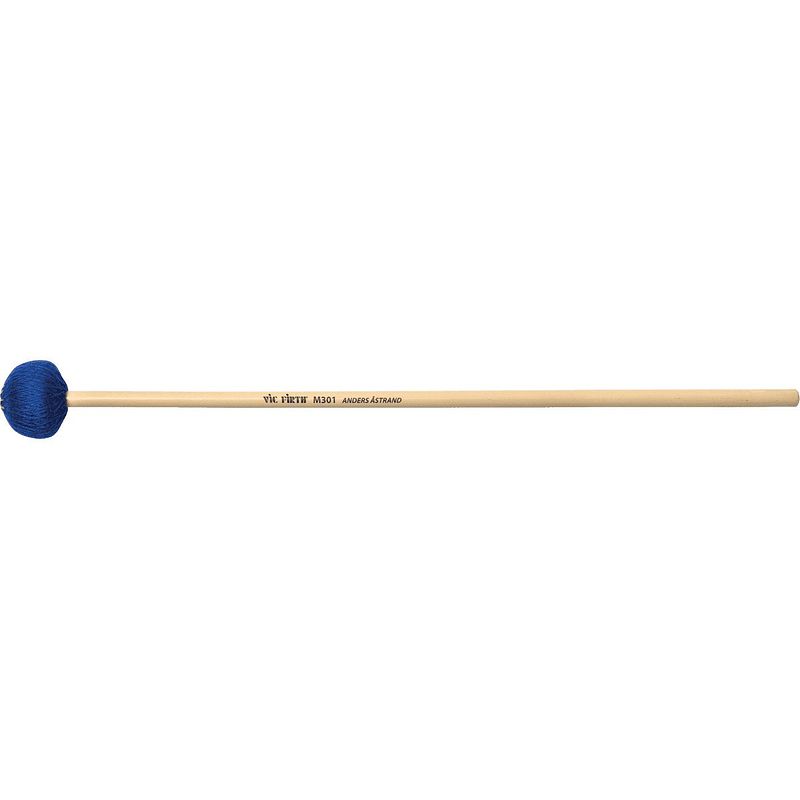 Foto van Vic firth anders åstrand medium soft signature mallet blauw