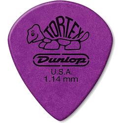 Foto van Dunlop tortex jazz 1.14mm paars plectrum met scherpe punt