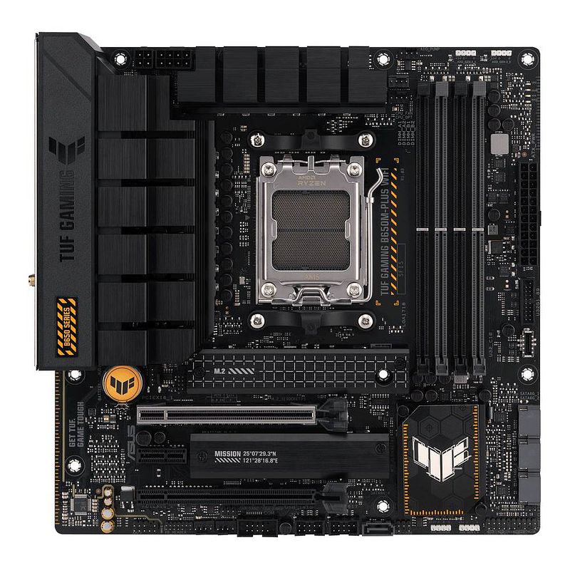 Foto van Asus tuf gaming b650m-plus wifi moederbord socket #####amd am5 vormfactor micro-atx moederbord chipset amd® b650