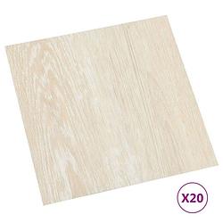 Foto van Vidaxl vloerplanken 20 st zelfklevend 1,86 m² pvc beige