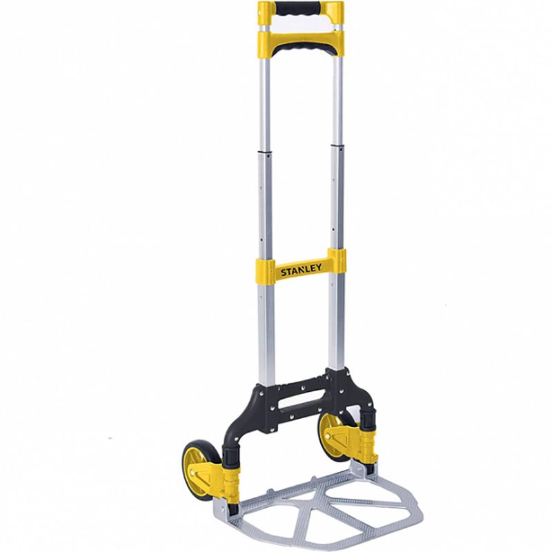 Foto van Stanley opvouwbare steekwagen sxwtd-ft516 - max. 60kg - aluminium - 40 x 41 x 100 cm - zwart/geel