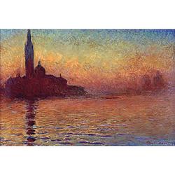 Foto van Pyramid claude monet san giorgio maggiore at dusk poster 91,5x61cm