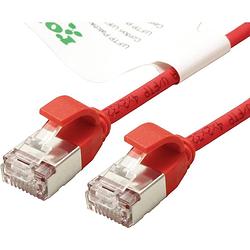 Foto van Roline green 21443315 rj45 netwerkkabel, patchkabel cat 6a u/ftp 2.00 m rood 1 stuk(s)