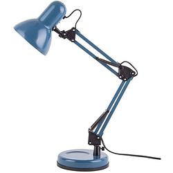 Foto van Leitmotiv tafellamp hobby 12,5 x 55 cm e27 staal 25w blauw