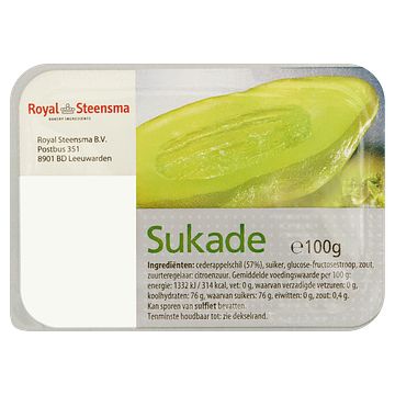 Foto van Royal steensma sukade 100g bij jumbo