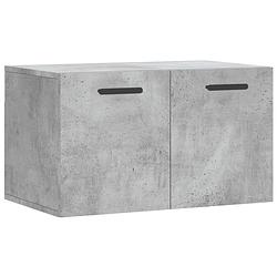 Foto van The living store wandkast - - opbergkast - afmetingen- 60 x 36.5 x 35 cm - kleur- betongrijs - materiaal- bewerkt hout