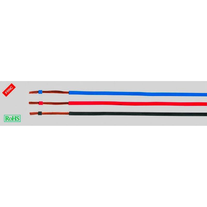 Foto van Helukabel 52953 draad h07z-k 1 x 2.50 mm² donkerblauw 100 m