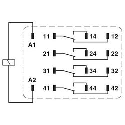Foto van Phoenix contact rel-ir4/l- 24ac/4x21 industrieel relais 10 stuk(s)