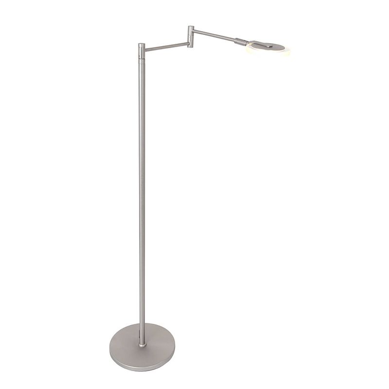 Foto van Moderne vloerlamp - steinhauer - glas - modern - led - l: 23cm - voor binnen - woonkamer - eetkamer - zilver