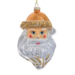 Foto van Kurt s. adler - ornament glas santa hoofd l14cm